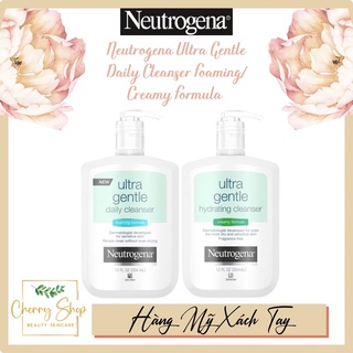 [Hàng USA] Sữa tửa mặt làm sạch cho da nhạy cảm Neutrogena Ultra Gentle Daily Foaming Formula (354ml)