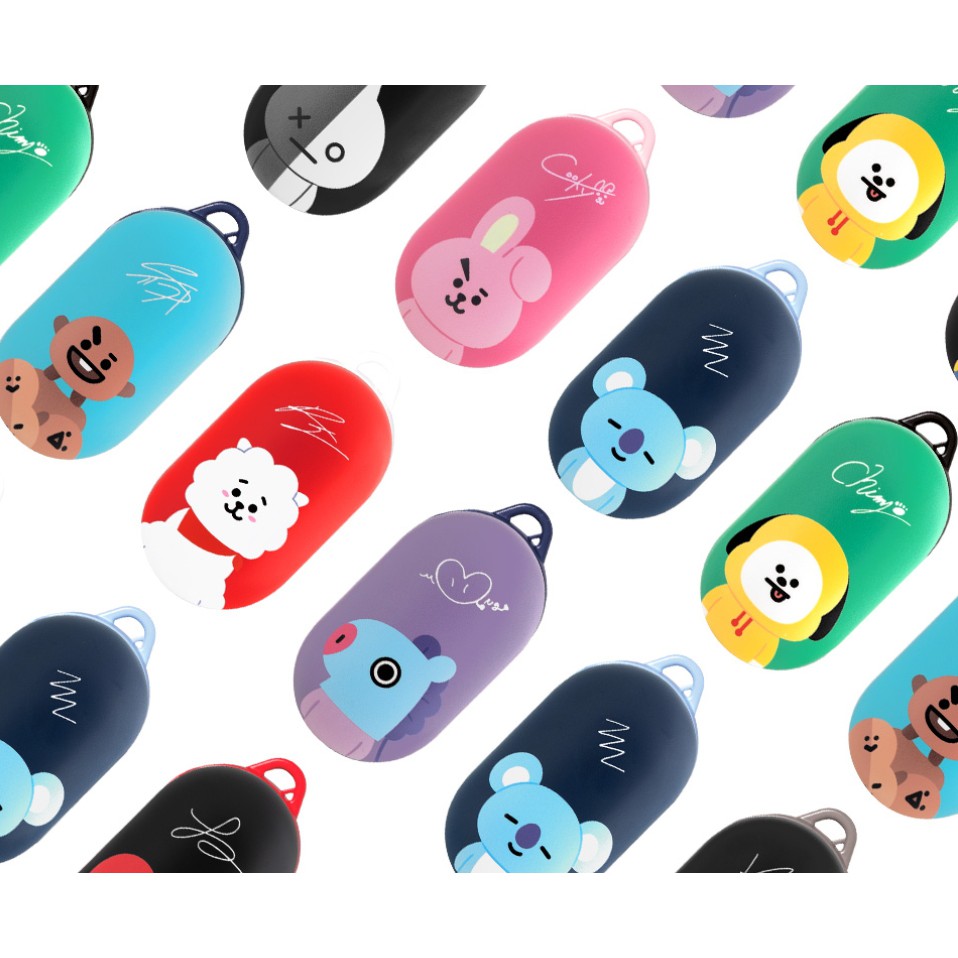 Vỏ Bảo Vệ Hộp Sạc Tai Nghe Galaxy Buds / Buds + / Buds Plus Kèm Móc Khóa BT21