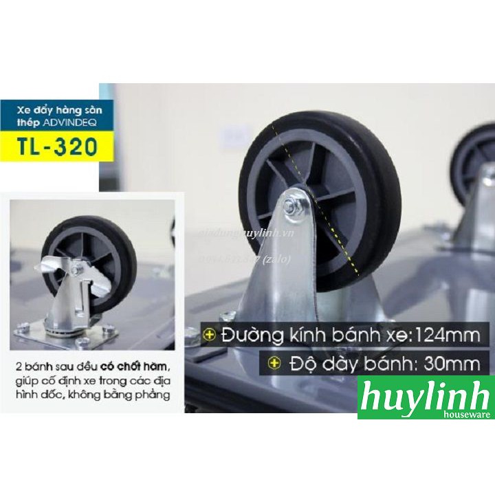 Xe đẩy hàng sàn thép Advindeq TL-320 - 320kg