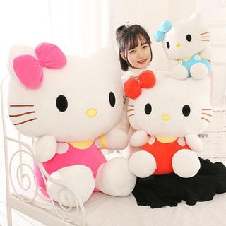 GẤU BÔNG MÈO HELLO KITTY Thú Nhồi Bông Hình Mèo Hello Kitty Đáng Yêu 35cm