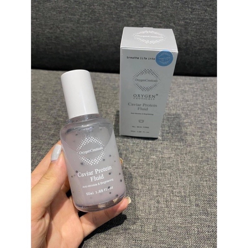 TINH CHẤT OXYGEN CEUTICALS CAVIAR PROTEIN FLUID 50ML Căng Bóng Chống Lão Hoá Đỉnh Cao