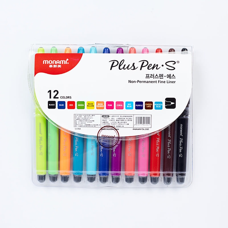 Bút Monami Plus Pen S cỡ ngòi 0,4mm.