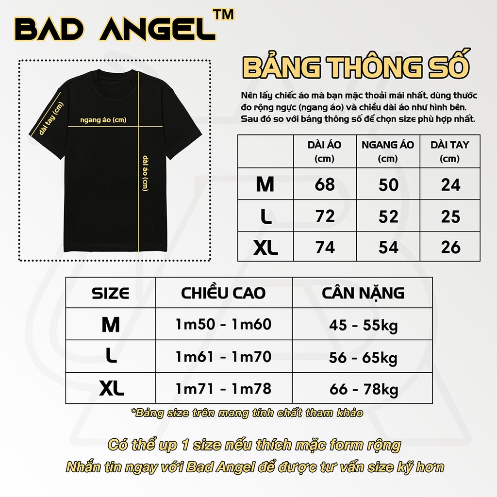 Áo thun unisex Basic SS2 - bad angel