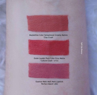 Son estee matte màu 112 hồng đất fullsize