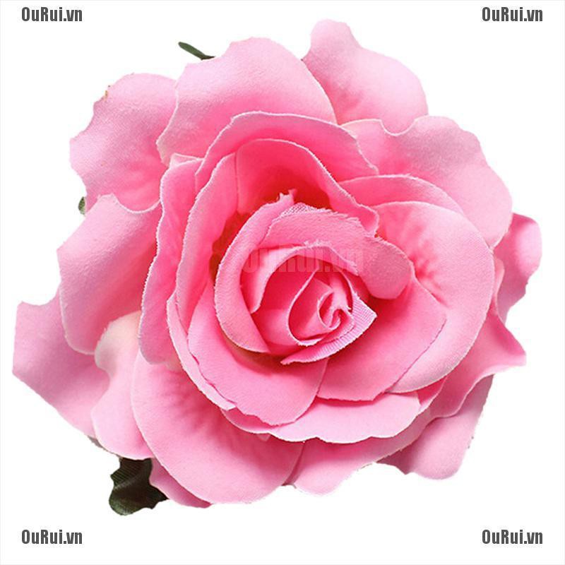 (FCC) Kẹp Tóc Giả Hoa Hồng Cho Cô Dâu