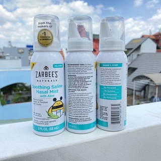 Xịt vệ sinh mũi Zarbee cho bé 88ml