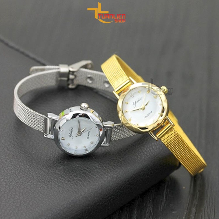 Đồng hồ nữ chính hiệu Protab Yuhao YH045, dây thép không gỉ, chống nước tốt