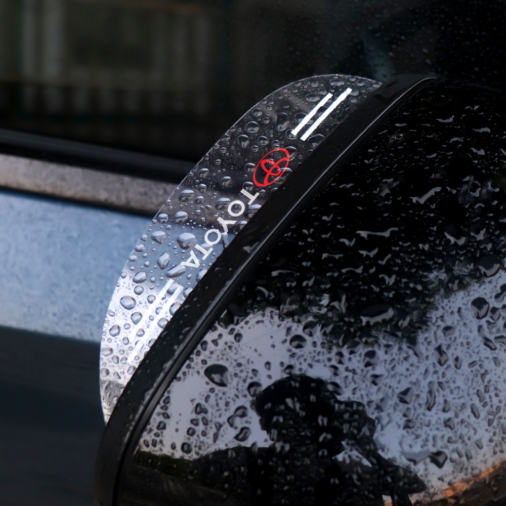 Set 2 Ốp Gương Chiếu Hậu Chống Nước Mưa Cho Xe Hơi Toyota Avanza Rush Kijiang Innova Calya Razie Yaris Cross