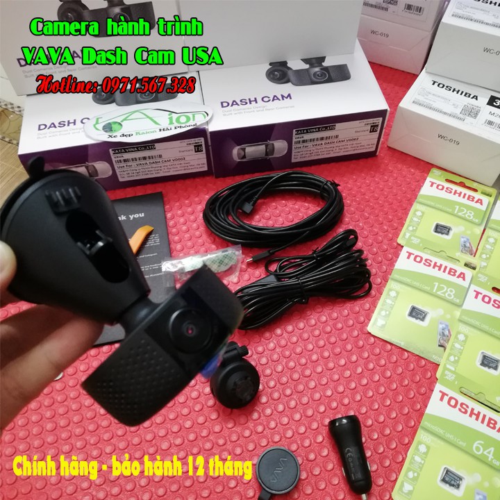 Camera Hành Trình VAVA VD-002 | 2 Camera | VAVA VD-002 Dual Cam - Ghi hành trình Ô tô trước và sau - Chính hãng | BigBuy360 - bigbuy360.vn