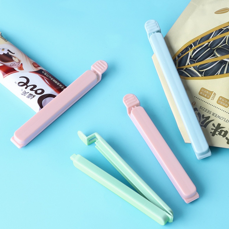 Set 5 kẹp miệng túi bằng nhựa chống ẩm màu sắc ngọt ngào