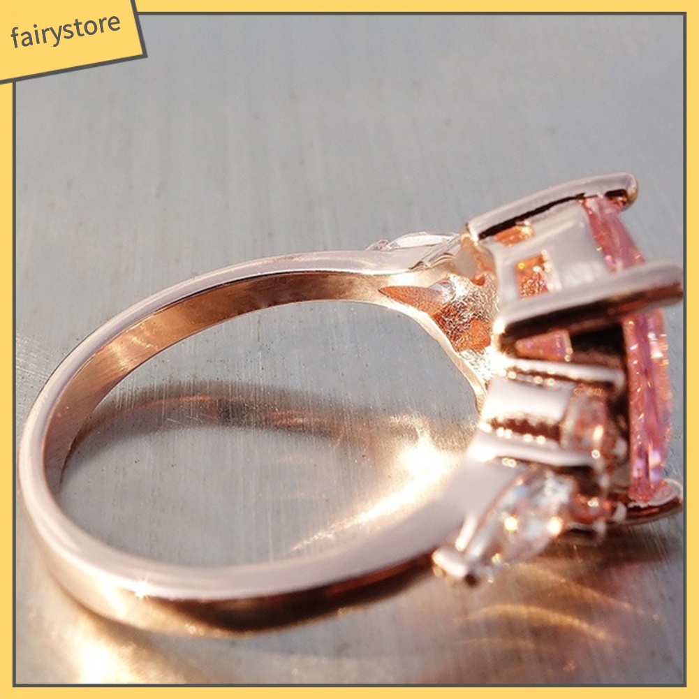 Nhẫn Đính Đá Tròn Thời Trang Cho Nữ