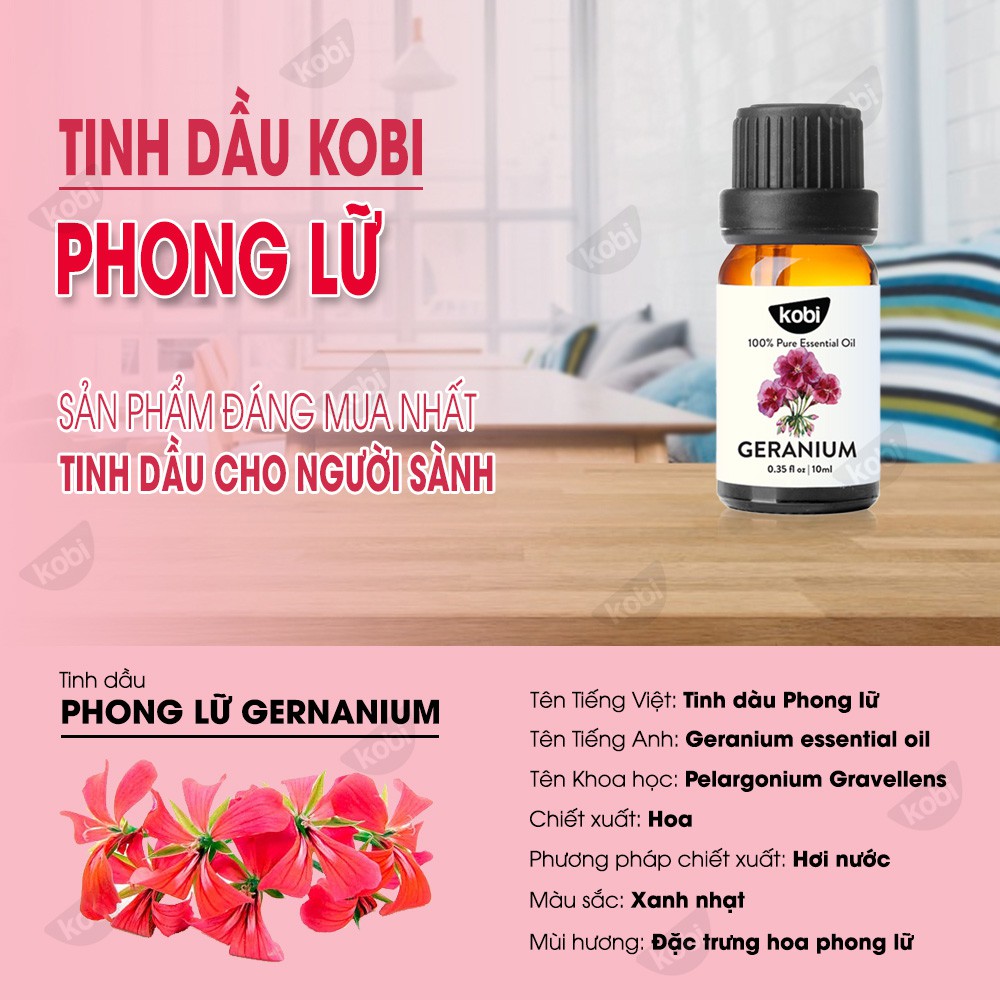 [Mã LIFEXANH24 giảm 10% đơn 99K] Tinh dầu Phong Lữ Kobi giúp thơm phòng, giảm căng thẳng - 30ml