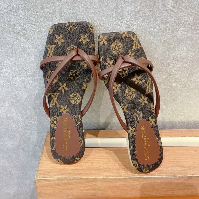 Dép kẹp đế bệt LV H2STORE 3 màu sang chảnh .