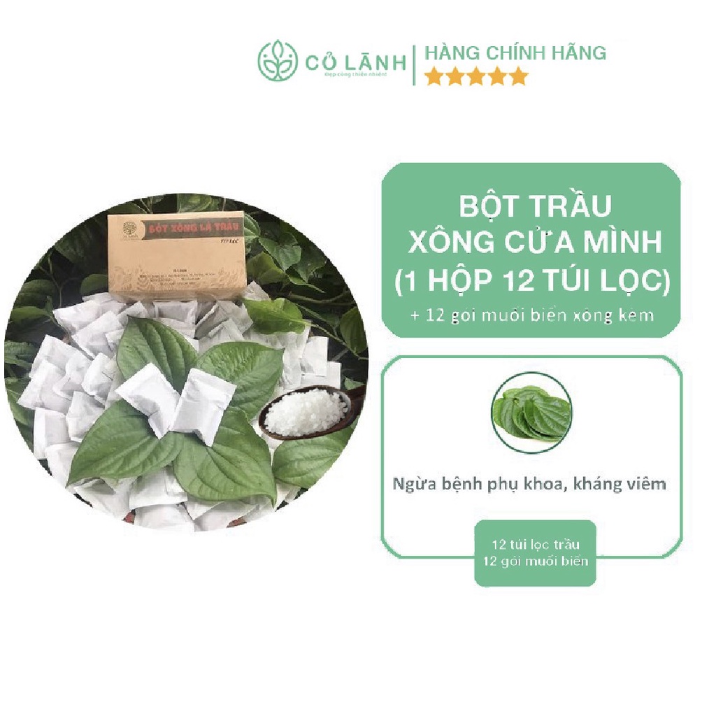 Bột lá Trầu không xông vùng kín Cỏ Lành 250G - Thảo dược xông vùng kín