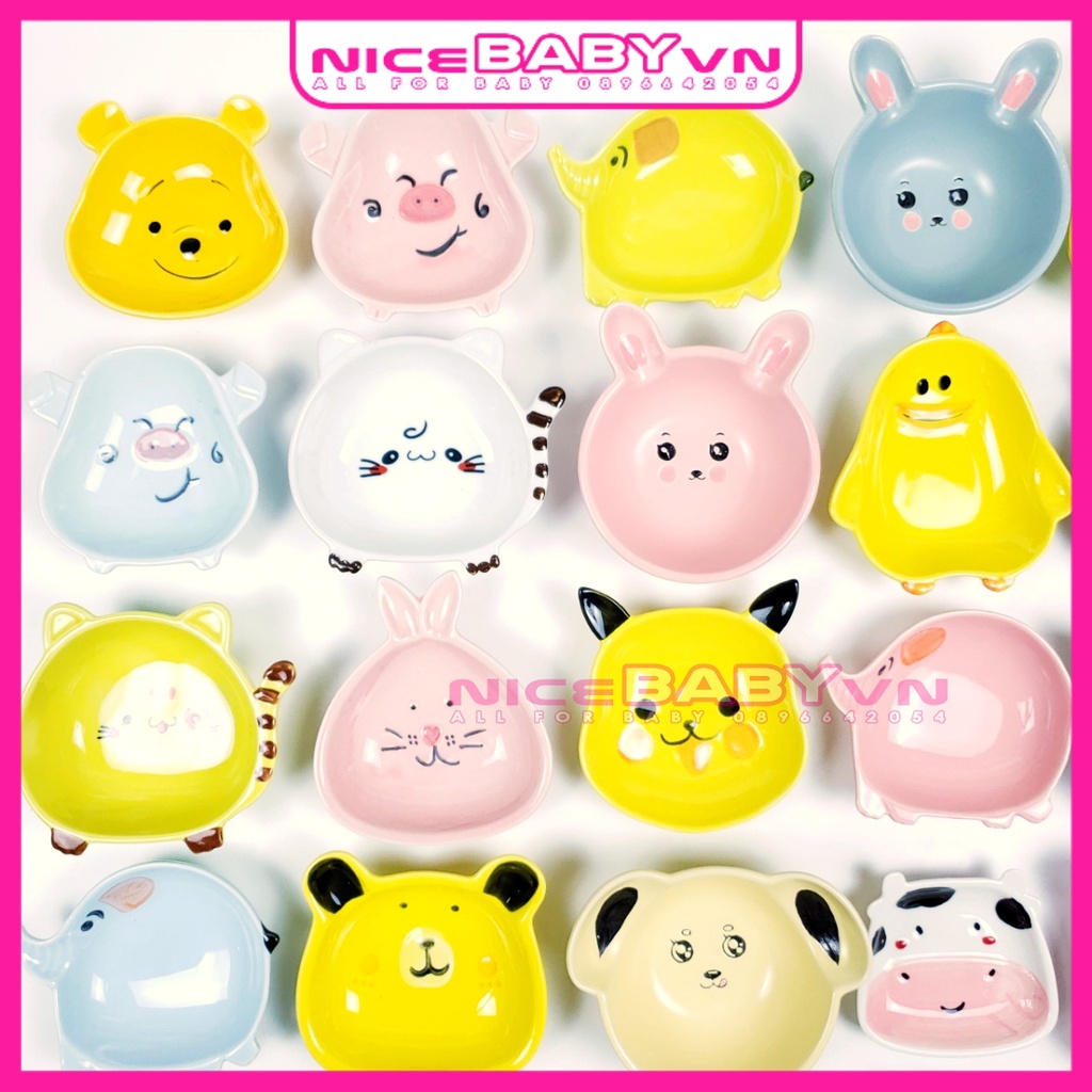 Bát Ăn Dặm Gốm Sứ Giúp Bé Ăn Ngon Kiểu Nhật Nhiều Hình Sinh Động NiceBabyVn