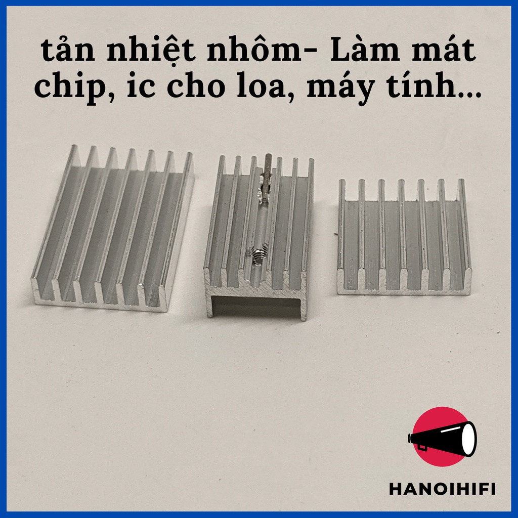 Tản nhiệt cho ic, chip, cpu, máy tính, loa bằng nhôm cao cấp