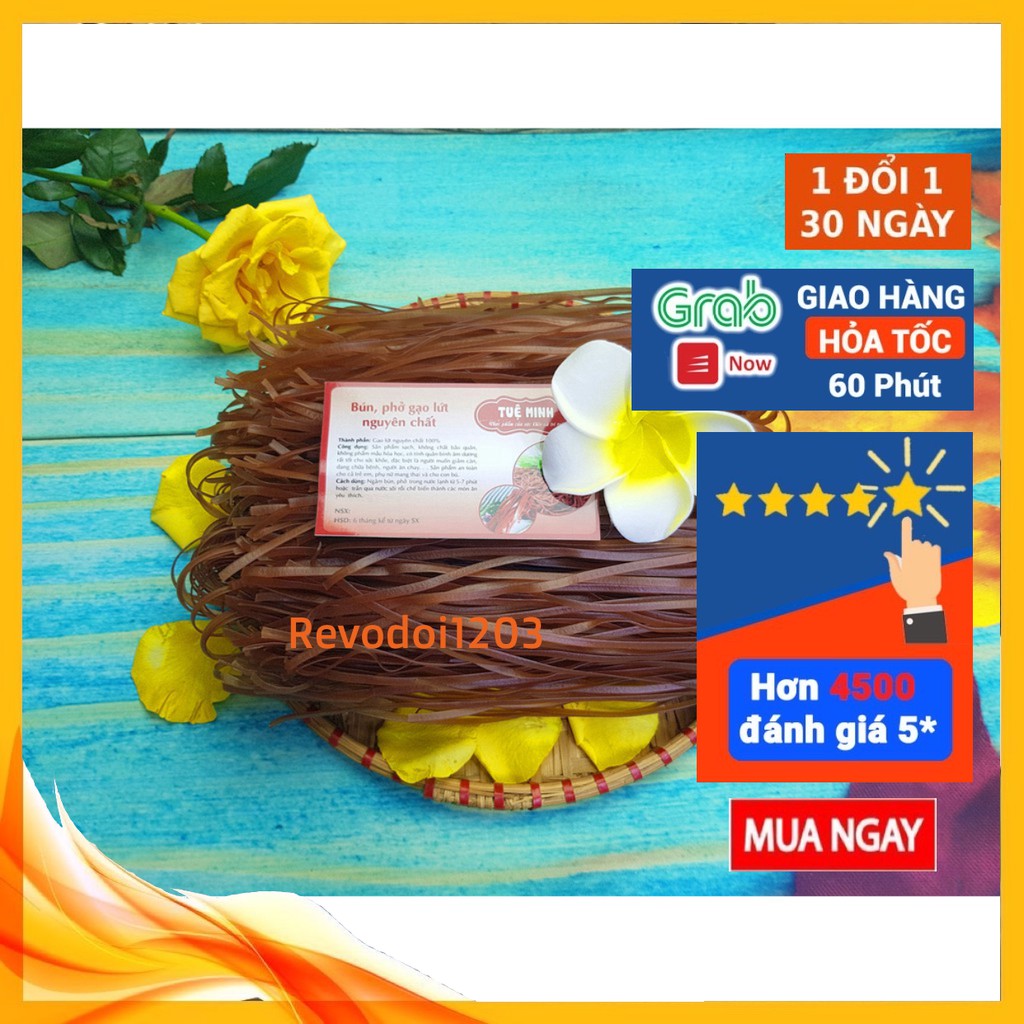 Phở gạo lứt nguyên chất Tuệ Minh - gói 1kg