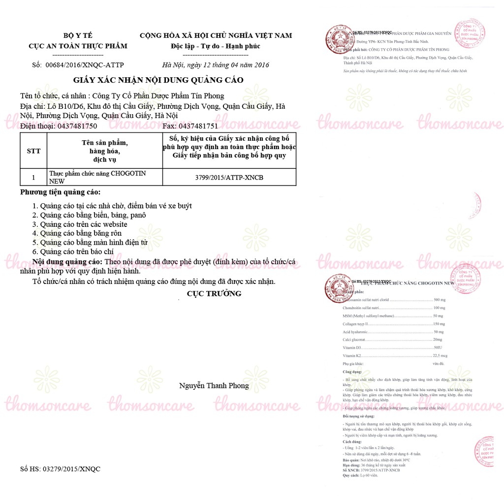 Dưỡng khớp Chogotin New - Dạng viên Lọ 60 viên - Giúp xương khớp chắc khỏe.