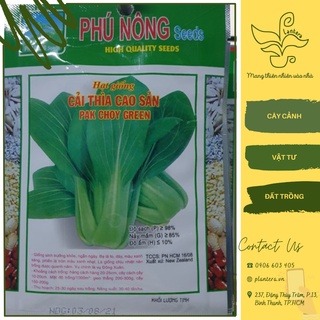 Hạt giống phú nông - cải thìa cao sản gói 20g - hạt giống - rau ăn lá