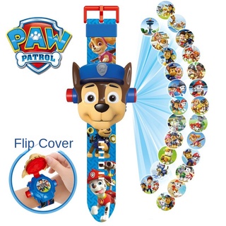 Đồng hồ điện tử chiếu hình hoạt hình paw patrol 3d cho bé