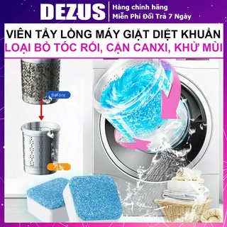 Viên Tẩy Lồng Máy Giặt - Sạch Cặn Bẩn, Lông, Tóc Dính Lồng Giặt - Giúp Quần Áo Sạch Sẽ, Thơm Tho - DEZUS