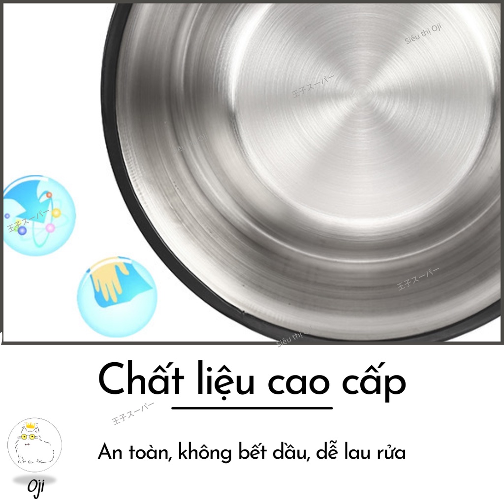 Bát Ăn Cho Chó Mèo Inox Thép không gỉ, không bết dầu