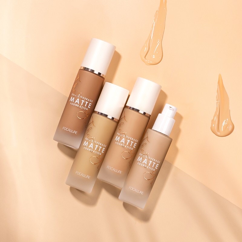 Kem nền dạng lỏng lâu trôi FOCALLURE Full-coverage Matte Foundation 40g