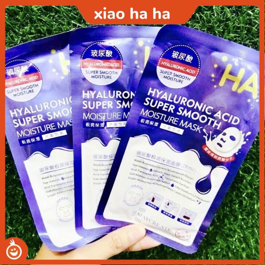 Mặt nạ dưỡng da HA💕FREE SHIP💕dưỡng da trắng sáng, giảm mụn, thải độc, cấp nước mềm mịn
