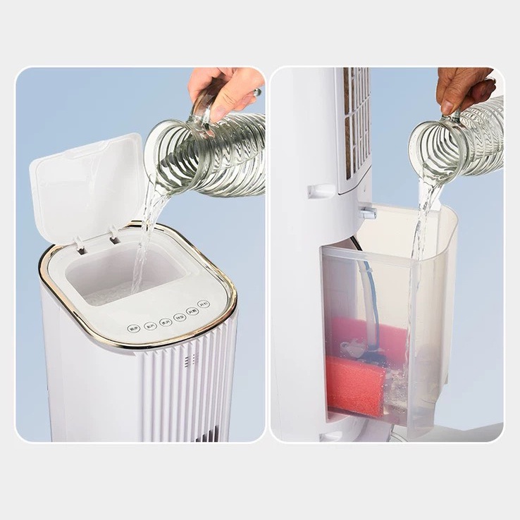 Quạt điều hòa hơi nước HYUNDAI, quạt điều khiển từ xa HYUNDAI, quạt cây cảm ứng