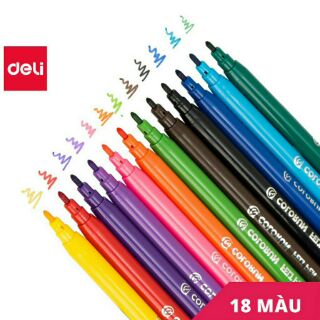 Bút màu Nước deli c10013 18 màu