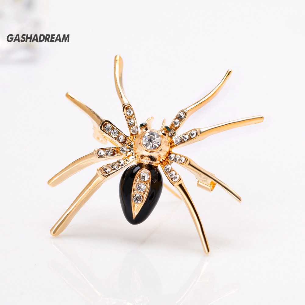 ♉GD Fashion Spider Gift Women Collar Brooch Pin Clip Scarf Wedding Party Jewelry