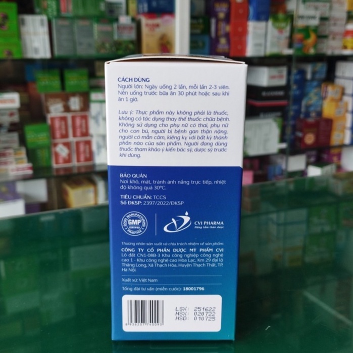 Kiện Cột Vương - Hỗ trợ giảm nguy cơ thoái hóa khớp, giảm đau nhức khớp (hộp 1 lọ 45 viên)