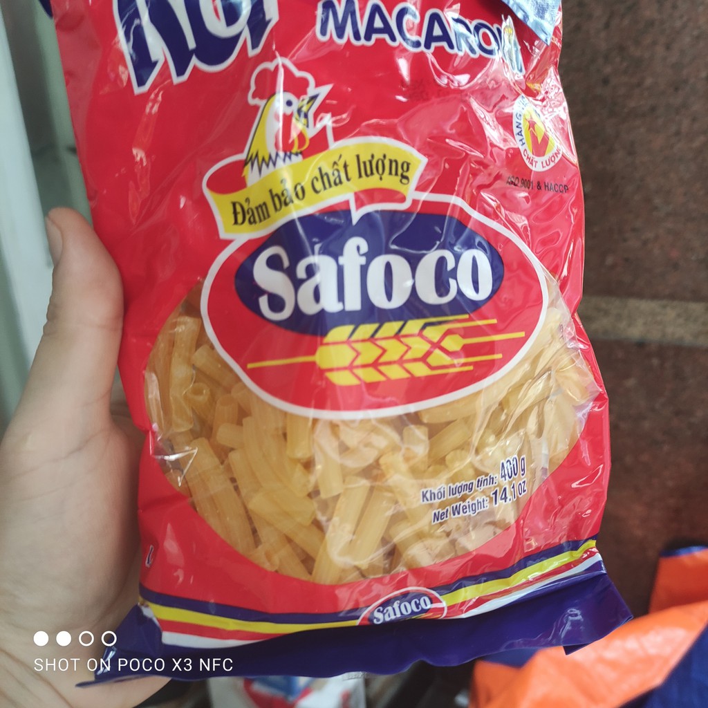 Nui ống Safoco  200g/400g/500g