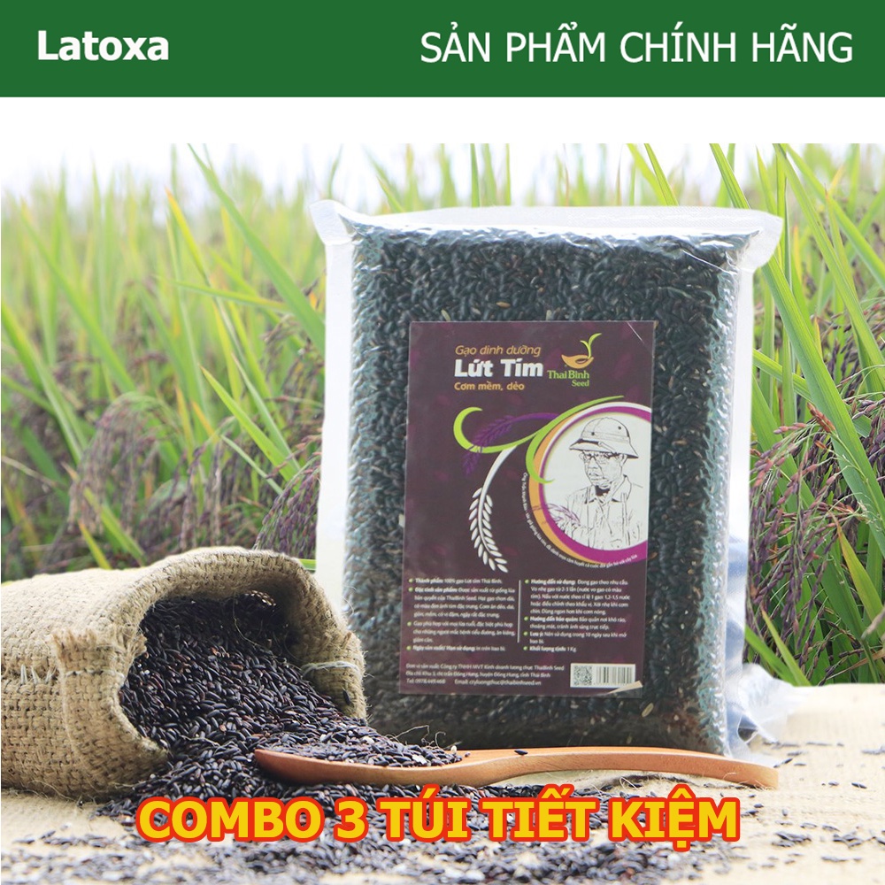 Gạo Lứt Tím Dinh Dưỡng - 3kg - Tốt Cho Người Giảm Cân, Tiểu Đường