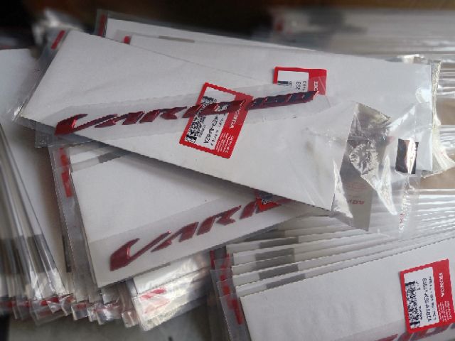 Tem vario 150 màu đỏ chính hãng honda indonesia