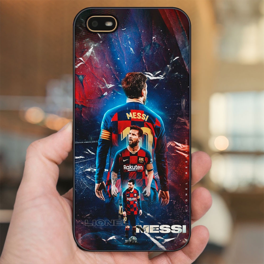 Ốp lưng Oppo A1K viền đen in hình Lionel Messi Barcelona PSG