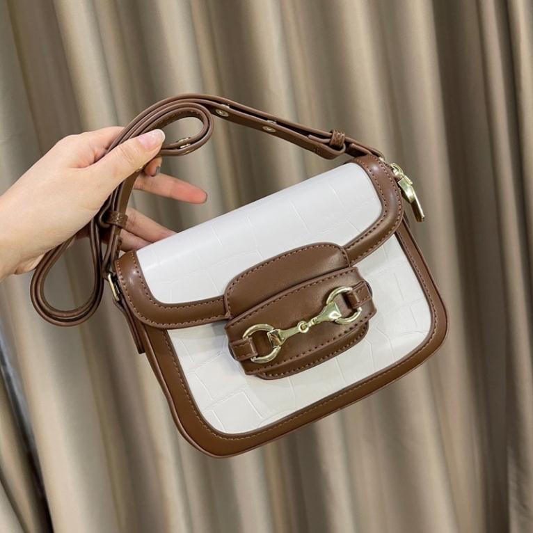 Túi vân rắn size 20 hàng đẹp quai chỉnh cúc bấm video ảnh thật hàng cao cấp