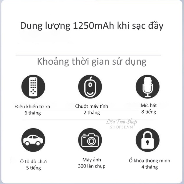 Pin sạc AA (hộp 2 viên) số 5 lithium pin sạc USB 1.5v pin mic hát karaoke đồ chơi trẻ em.