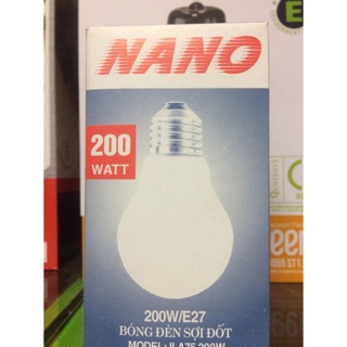 [ KÈM VIDEO] Bóng Đèn Sợi Đốt NANO 100W, 200W