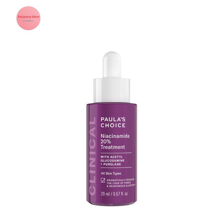 [Mã chiết khấu giảm giá sỉ mỹ phẩm chính hãng] Tinh Chất Thu Nhỏ Lỗ Chân Lông Paula's Choice Niacinamide 20% Treatment