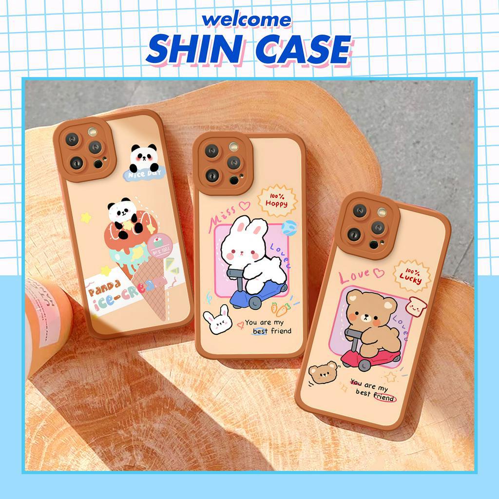 Ốp lưng iphone Miss Bear cạnh vuông 6/6plus/6s/6splus/7/7plus/8/8plus/x/xs/11/12/13/14/pro/max/promax/plus/shin/case