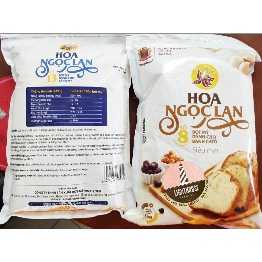 Bột mì Hoa Ngọc Lan 1kg - 3 loại