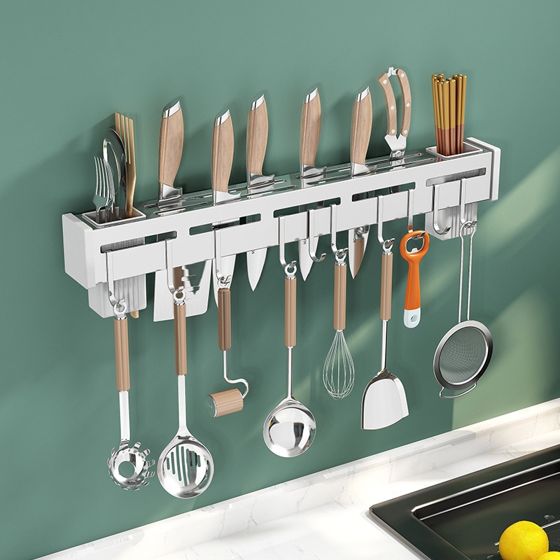 Giá gài dao kèm ống đũa đa năng sơn tĩnh điện cao cấp