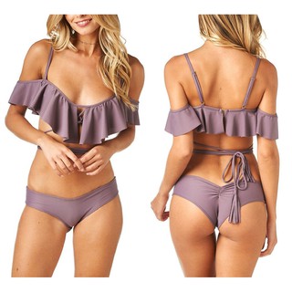 Bikini đồ bơi áo tắm hai mảnh bèo ở viền ngực có ảnh thật a34-1