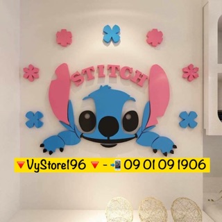 DECAL MICA DÁN TƯỜNG STITCH & LILO ❤️
