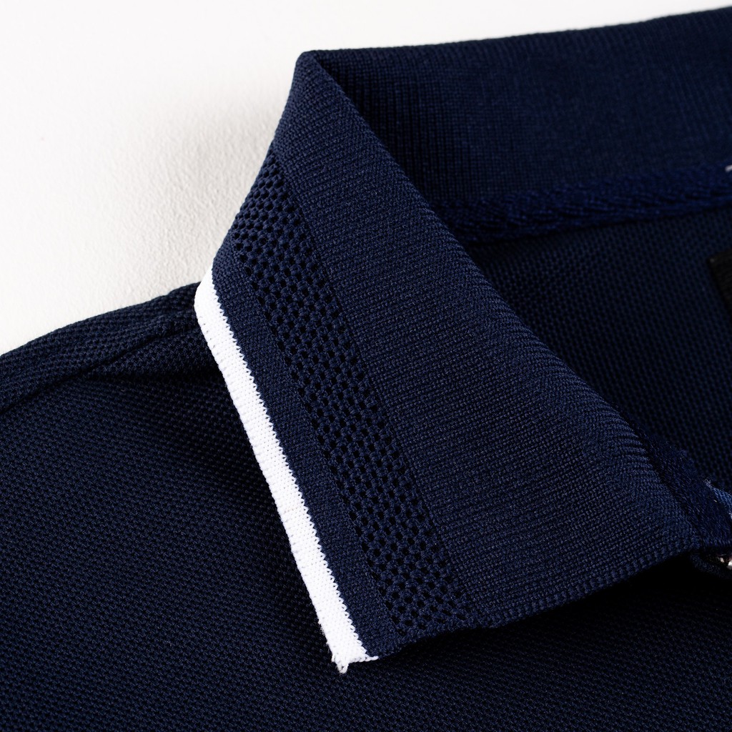 Galvin - Áo polo nam cổ khóa kéo chất vải cá sấu co giãn bộ 5 màu PLGV48 | BigBuy360 - bigbuy360.vn