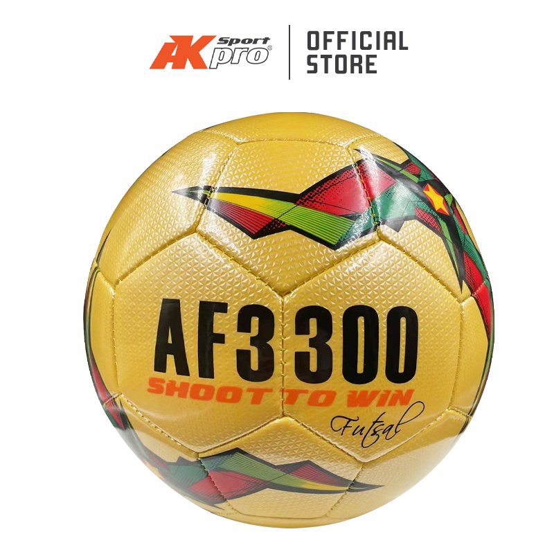 Bóng đá Futsal AKpro AF3300 màu Vàng (khâu máy) - Tặng kim bơm - Chính hãng
