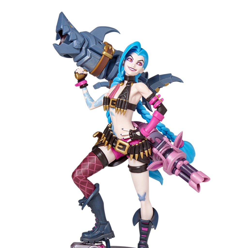Mô hình LMHT Jinx 25cm - JINX UNLOCKED STATUE  - Figure LMHT Liên Minh Huyền Thoại