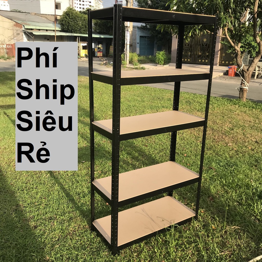 Kệ Sắt V Lỗ 5 Tầng 90x40x180cm JIROSHI Nhật Bản - Kệ Sắt Đa Năng Đựng đồ [ Phí Ship Rẻ Hơn Shop Khác ]