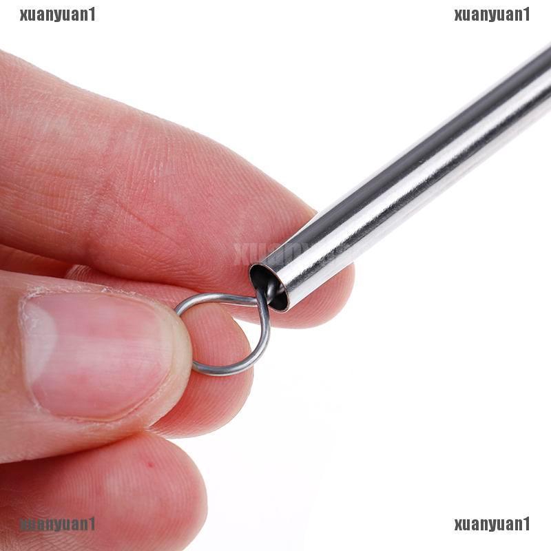 Bộ 4 Ống Hút Bằng Thép Không Gỉ Kèm 1 Cọ Vệ Sinh